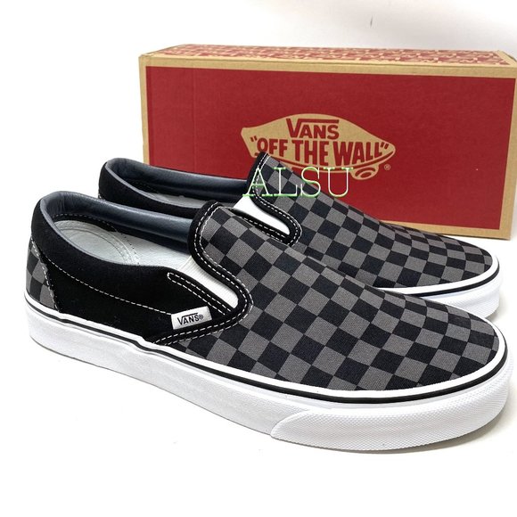 Vans Other - VANS Classic Slip-On Black Pewter Checkerboard Men